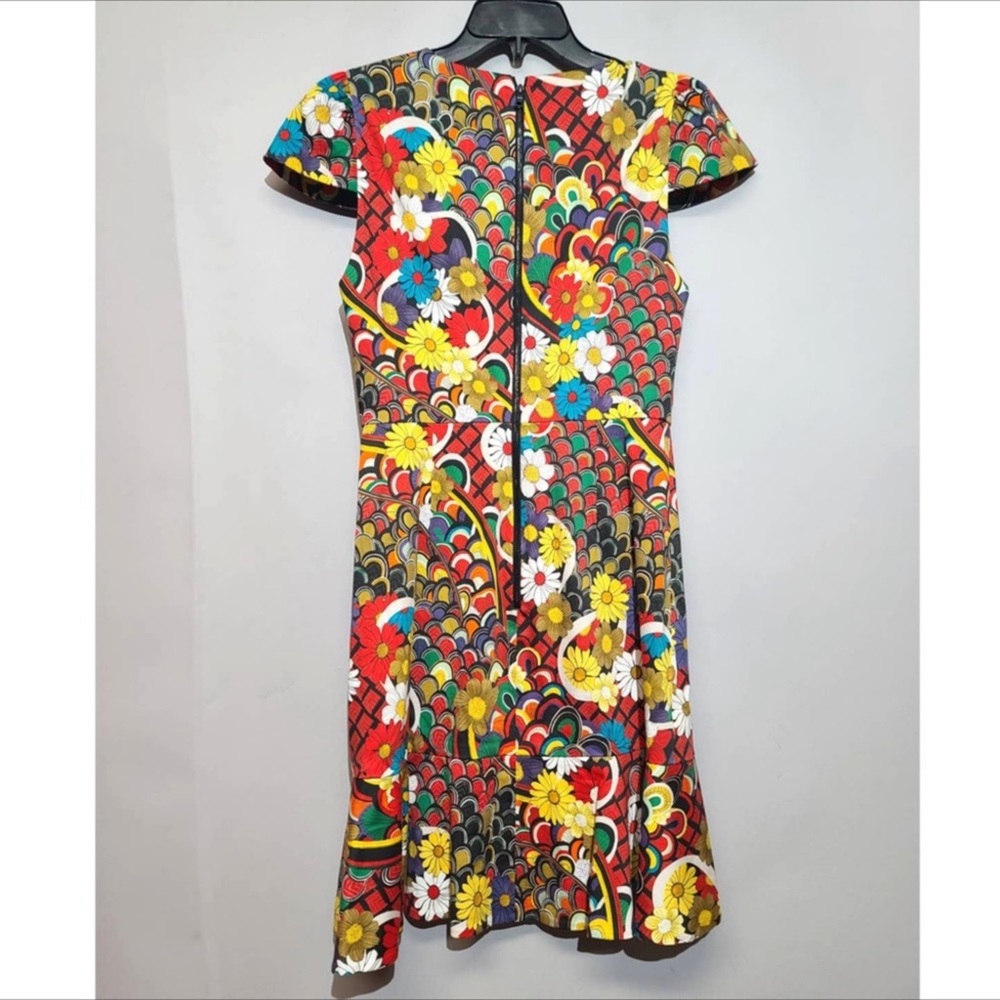 Alice + Olivia Kirby Ruffle Short-Sleeve Dress Sz 2 - Picture 9 of 9